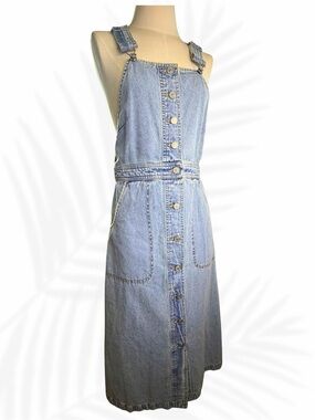 Sea New York Denim Button-Front - Light Blue overall dress size 0